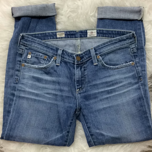 AG Stilt Roll-up cigarette medium wash denim jean - Picture 4 of 8